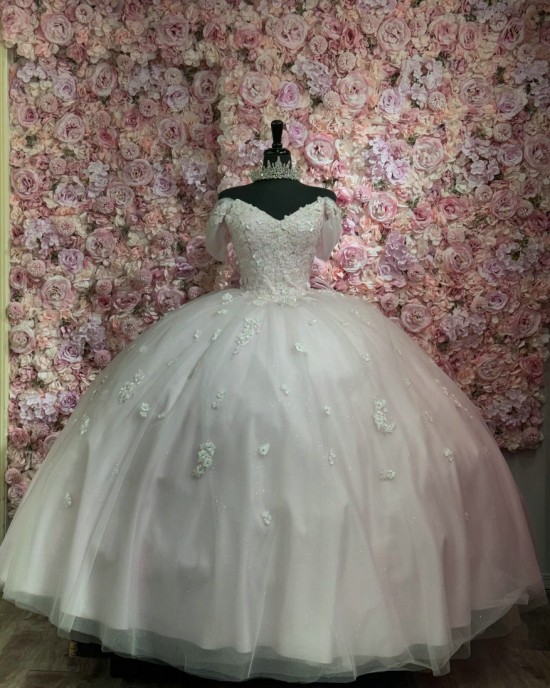 Customized Pink Quinceanera Dress With Bow 2024 Sweetheart Applique Party 15 Vestidos De 15 Anos