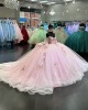 Dreamlike Pink Quinceanera Dress 2024 Off Shoulder Vestidos De Baile Formal Occasion Dresses Party Dress