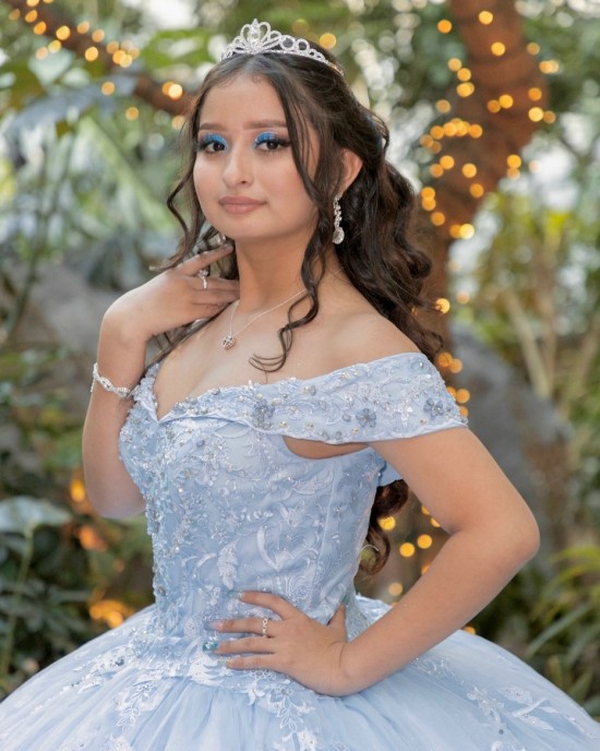 Glitter Sequin Sweetheart Neck Vestidos De 15 Anos Sky Blue Quinceanera Dress Off Shoulder Sweet 15 Gowns