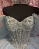 Off Shoulder Sky Blue Quinceanera Dress Sweet 15 Gowns Sequin Wear Pageant Sweetheart Neck Vestidos De 15 Anos With Bow