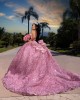 Sleeveless Coral Quinceanera Dress Sweet 15 Gowns Sequin Wear Pageant Sweetheart Neck Vestidos De 15 Anos With Bow