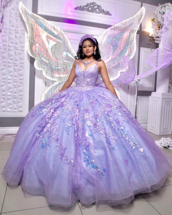 Sleeveless Lavender Quinceanera Dress Lace Applique Ball Gown Formal Graduation Gowns Vestidos De 15 Anos Customized