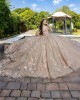 Sleeveless Nude Quinceanera Dress Crystal Birthday Party Gowns Sweetheart Neck Vestidos De 15 Anos With 3D Flowers