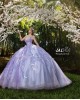 Spaghetti Strap Lilac Quinceanera Dress Sequin Lace Appliques Birthday Party Gowns Sweetheart Neck Vestidos De 15 Anos With Bow