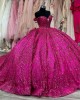 Sweetheart Fuchsia Quinceanera Dresses Hot Pink Sweet 16 Dress