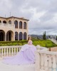 Off Shoulder Sweetheart Neckline Beaded Purple Quinceanera Dresses