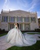 Sweetheart Neckline Off Shoulder Corset Lace Appliques Sage On Nude Quinceanera Dresses With 3D Floral Appliqués