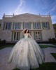 Sweetheart Neckline Off Shoulder Corset Lace Appliques Sage On Nude Quinceanera Dresses With 3D Floral Appliqués