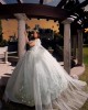 Cape Sleeve Ball Gown Lace Appliques Sweetheart Neckline Silverish Green Quinceanera Dresses