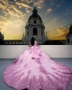 Metallic Sequin Off Shoulder Ball Gown Sweetheart Neckline Lilac Quinceanera Dresses