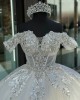 Lace Appliqued Ivory Quinceanera Dresses Off The Shoulder