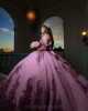 Lilac 2024 Quinceanera Dress Lace Appliques Sweetheart Neck Vestidos De 15 Anos Off Shoulder Wear Pageant Instagram Gowns With Bow