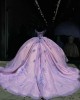 Lilac Quinceanera Dress Off Shoulder Princess Sweet 15 Gowns Lace Appliques Sweetheart Neck Birthday Party Dresses