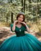 Off Shoulder Emerald Green Quince Dresses Sweetheart Neck 15 Dress