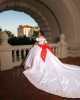 Off Shoulder White On Red Quinceanera Dresses Sweetheart Neck 15 Dress