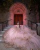 Rose Gold Quince Dress Off Shoulder Birthday Party Robe V Neck Sweet 16 Gowns Lace Appliques Vestidos De 15 Anos