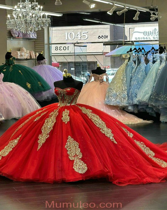 Vintage Red With Gold 15 Dresses Inexpensive Quinceanera Dresses With Cape