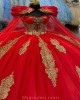 Vintage Red With Gold 15 Dresses Inexpensive Quinceanera Dresses With Cape