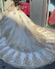 Layered Gold and White Quince Dress Charro Quinceanera Dresses