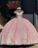 Off The Shouder Sweet 15 Dresses Pink Quinceanera Gown