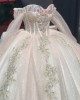 Strapless Soft Pink Quinceanera Dresses With Detachable Long Sleeves