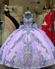 Sweetheart Lilac 15 Dress With Detachable Ruffled Tail