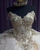 Spaghetti Strap Champagne 15 Dresses V Neck Ball Gown Sequin Quince Dress With Bow