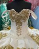 Off Shoulder White Quinceanera Dresses Sweetheart Neck Metallic Sequin 15 Dress With Bow