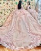 Cape Sleeve Pink Quinceanera Dresses Sweetheart Neck 15 Dress With 3D Flowers