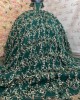 Off Shoulder Emerald Green Quince Dresses Metallic Sequin Sweetheart Neck 15 Dress With 3D Flowers