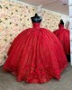 Sleeveless Red Quince Dresses Sweetheart Neck 15 Dress With 3D Floral Appliques