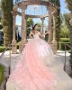 Off Shoulder Pink Quince Dresses Sweetheart Neck Lace Appliques 15 Dress