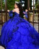 Sweetheart Neck Blue Quince Dresses Metallic Sequin Detachable 15 Dress