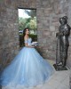 Sweetheart Neck Sky Blue Quinceanera Dress Lace Appliques Off Shoulder 15 Dresses