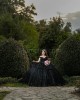 Off Shoulder Black Quinceanera Dresses Sweetheart Neck Lace Appliques 15 Dress