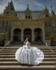 Off Shoulder Silver Quinceanera Dresses Lace Appliques Sweetheart Neck 15 Dress