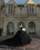 Sleeveless Black Quinceanera Dresses Square Collar 15 Dress