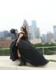 Off Shoulder Black Quinceanera Dress Sweetheart Neck Metallic Sequin 15 Dresses