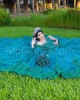 Sleeveless Emerald Green Quinceanera Dress V Neck Lace Appliques 15 Dresses