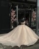 Champagne Quincedress Dress Off The Shoulder Princess Glitter Sweet 16 Dresses